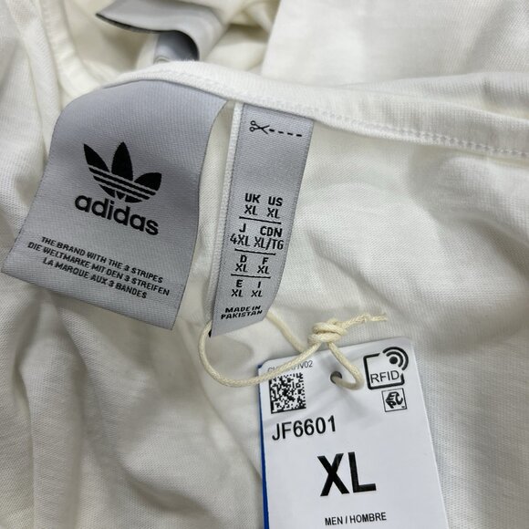 Adidas Tank Top Size XL Mens White Originals Essentials Logo Trefoil - Picture 11 of 11